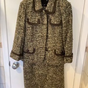Brown with brown suede trim Jack and dress